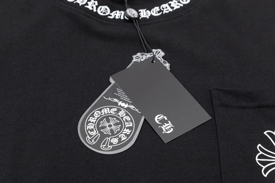 Chrome Hearts/ Logo Same Style T Versatile : Black Size：XS~L